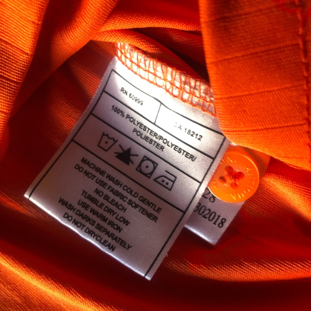 Miami Dolphin’s Men’s Polo. Antigua, Orange, Size XL 100% Polyester - Picture 5 of 7